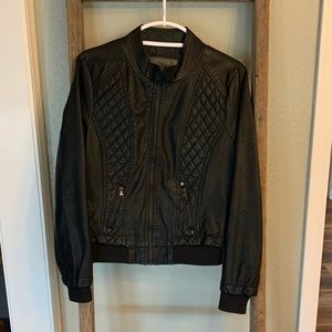 Black “leather” jacket
